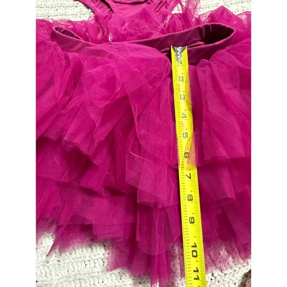 NWT Dollcake Dress Sugar Plum Tutu Leotard Set Girls Sz 7 Pink Floral Applique - Picture 6 of 15